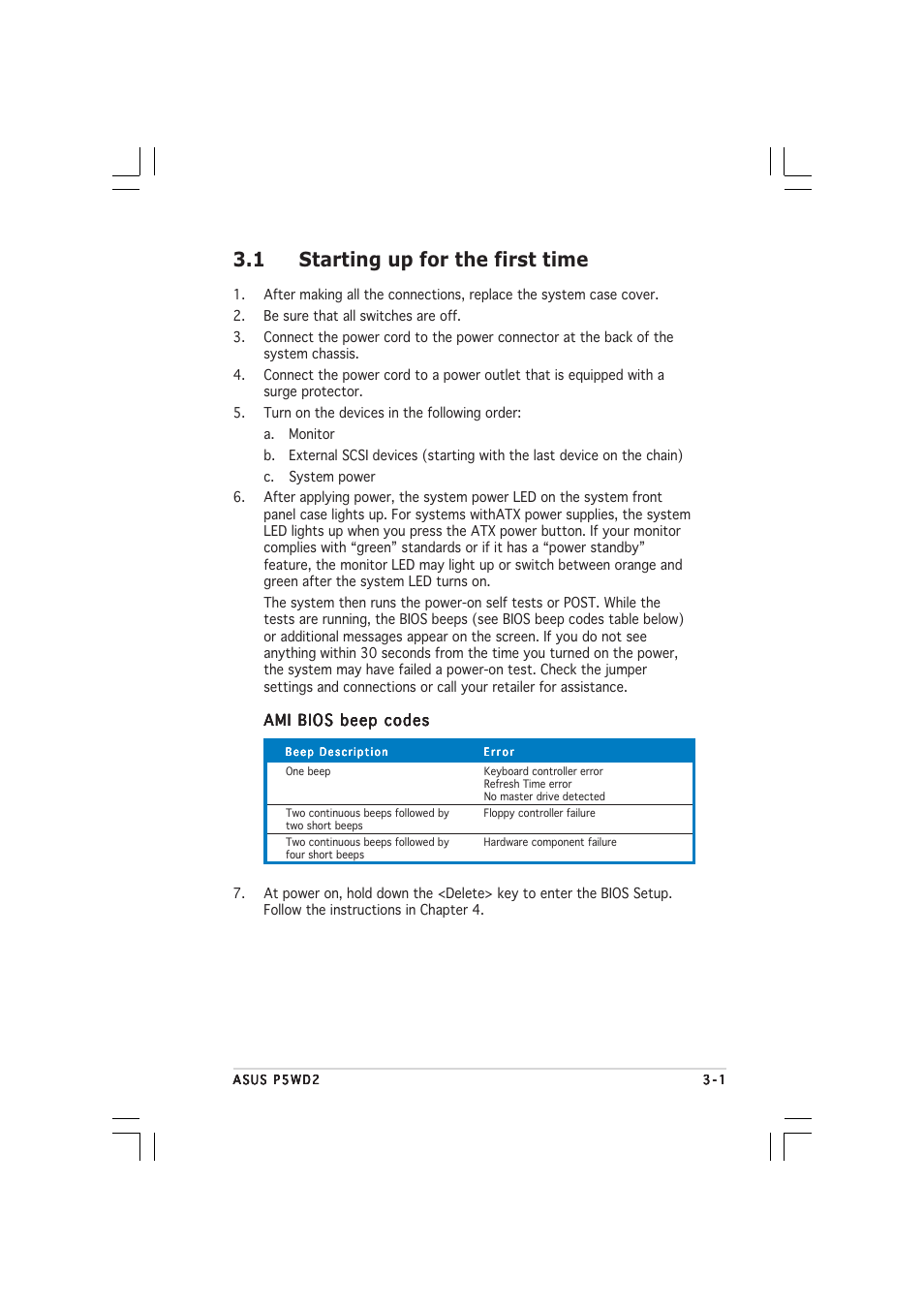 1 starting up for the first time | Asus P5WD2 User Manual | Page 65 / 150