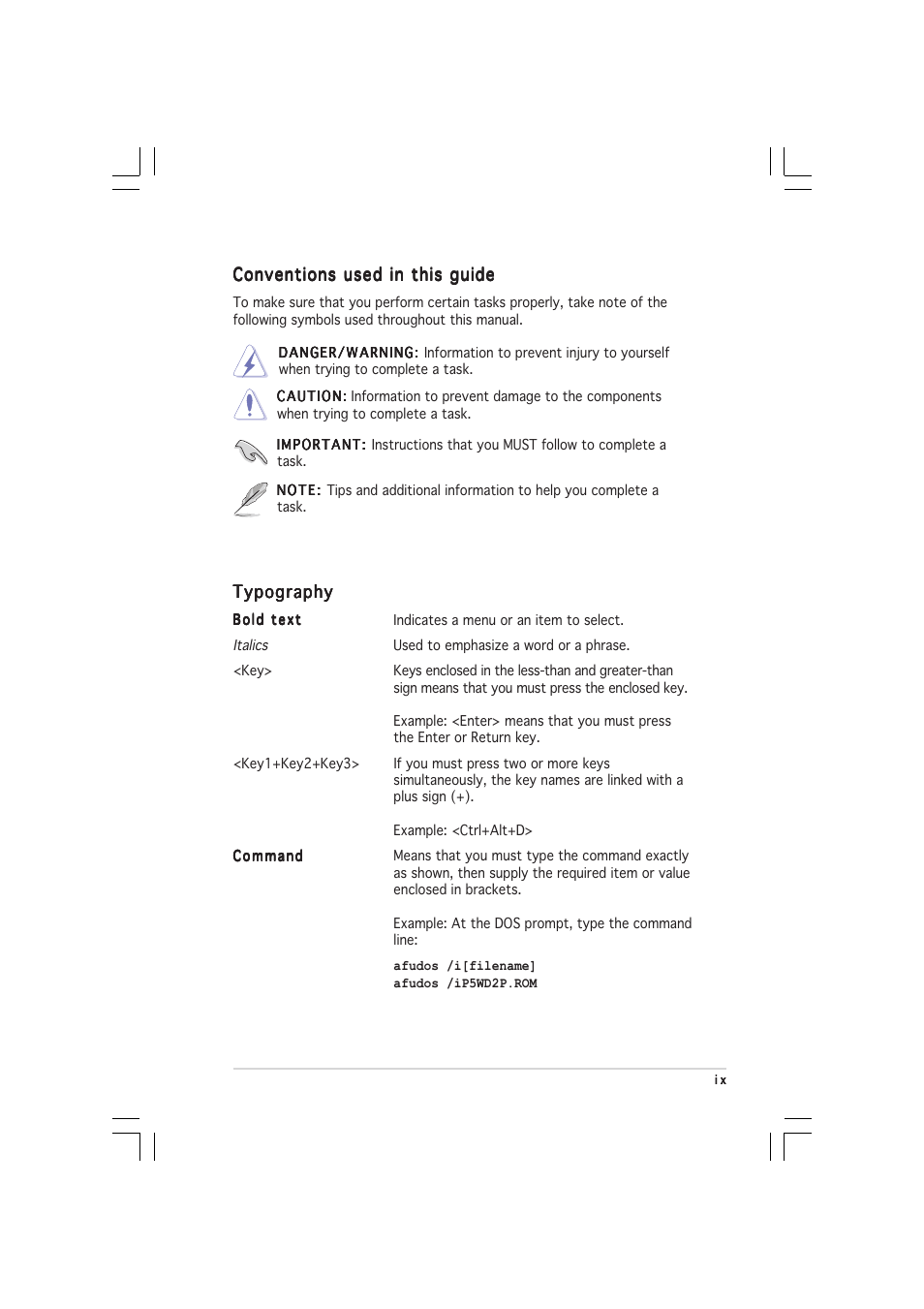 Asus P5WD2 User Manual | Page 9 / 150