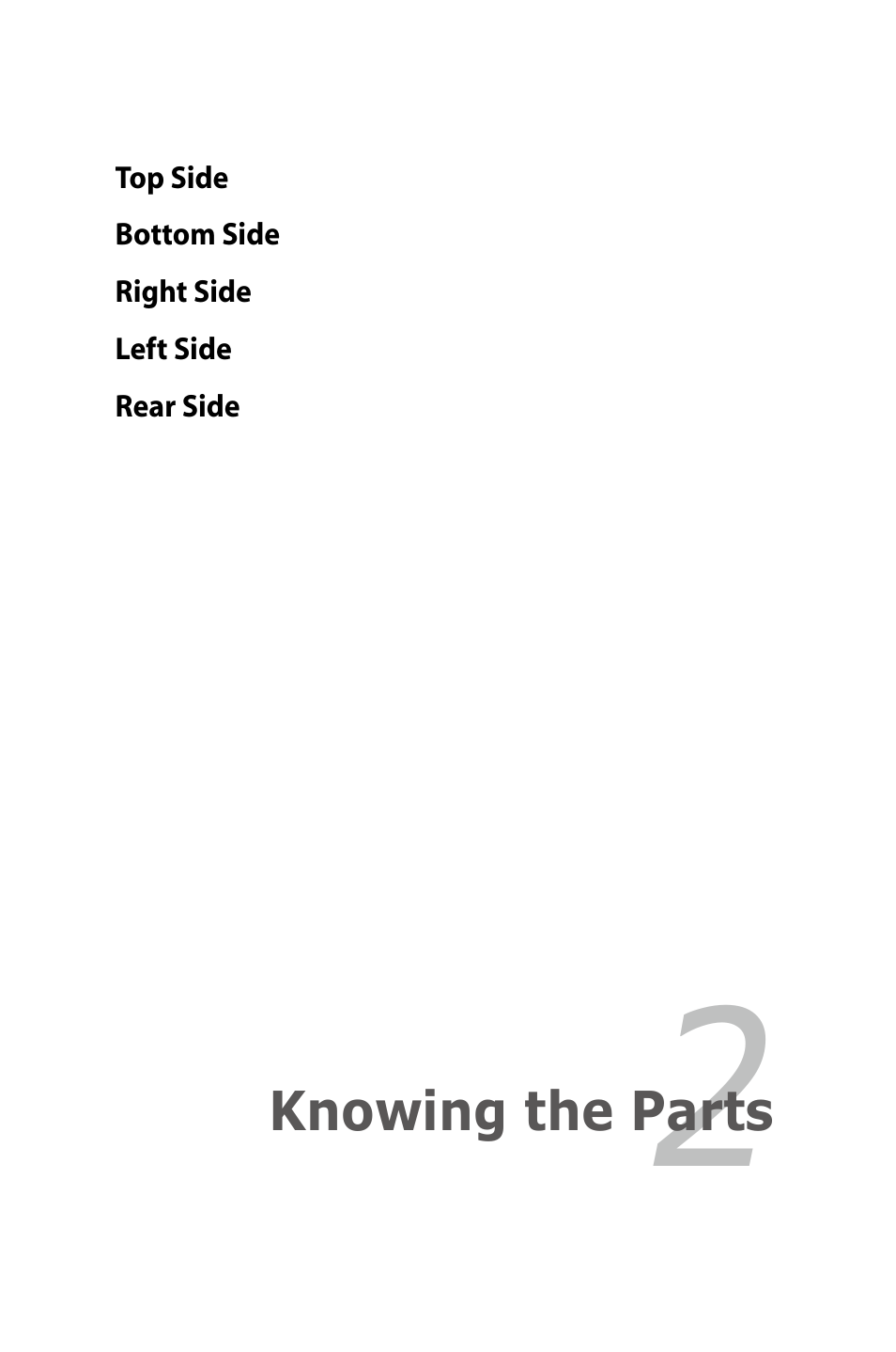 Knowing the parts | Asus Eee PC 901/XP User Manual | Page 13 / 84