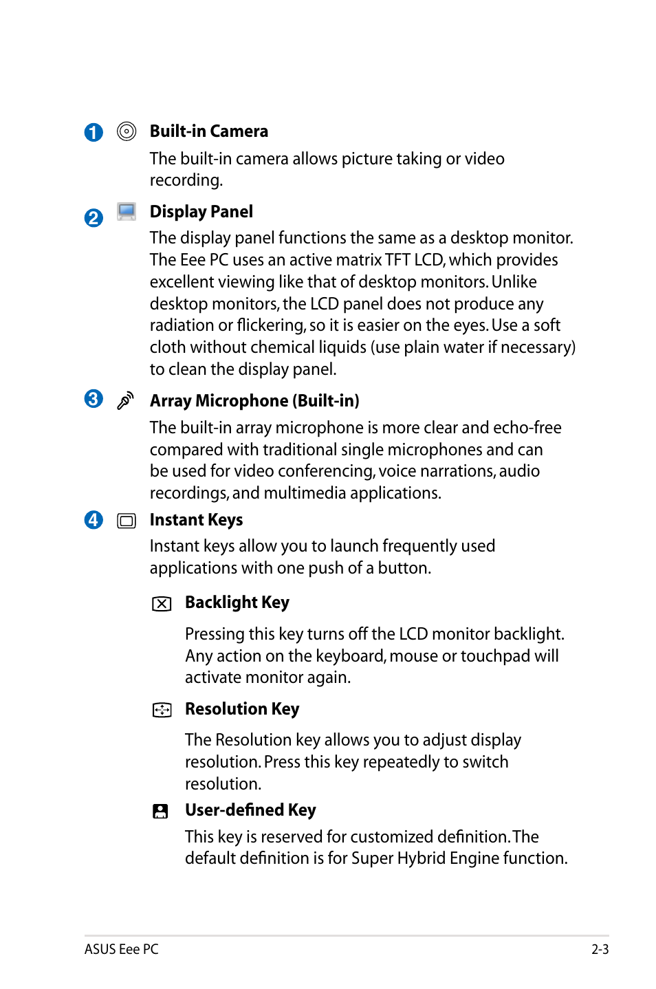 Asus Eee PC 901/XP User Manual | Page 15 / 84