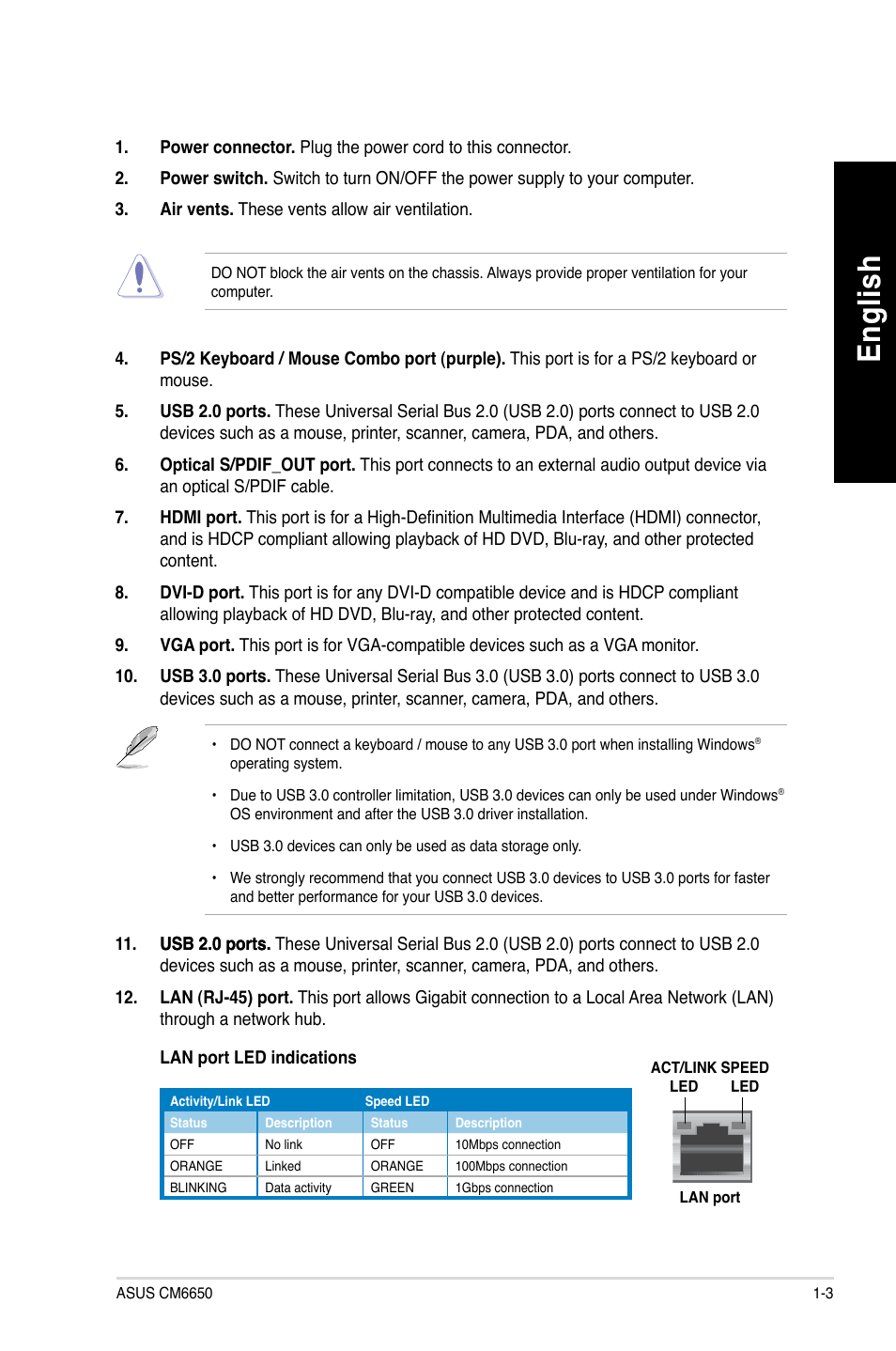 En glis h en gl is h | Asus CM6650 User Manual | Page 13 / 420