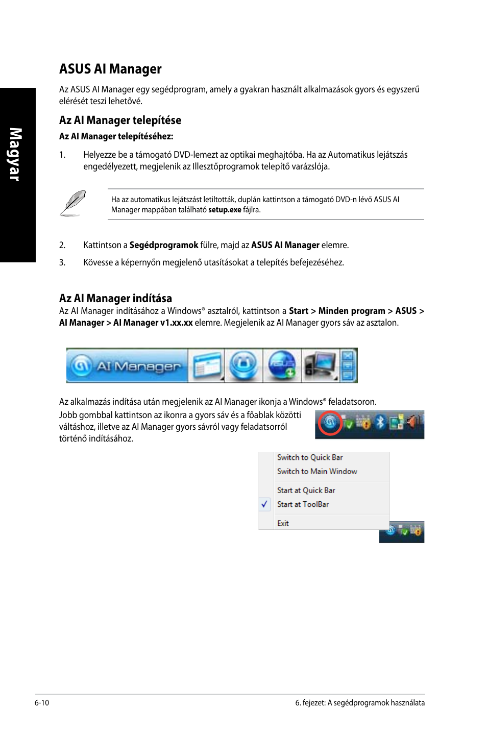 Asus ai manager, Asus ai manager -10, Mag ya r m ag ya r m ag ya r m ag ya r | Asus CM6650 User Manual | Page 234 / 420