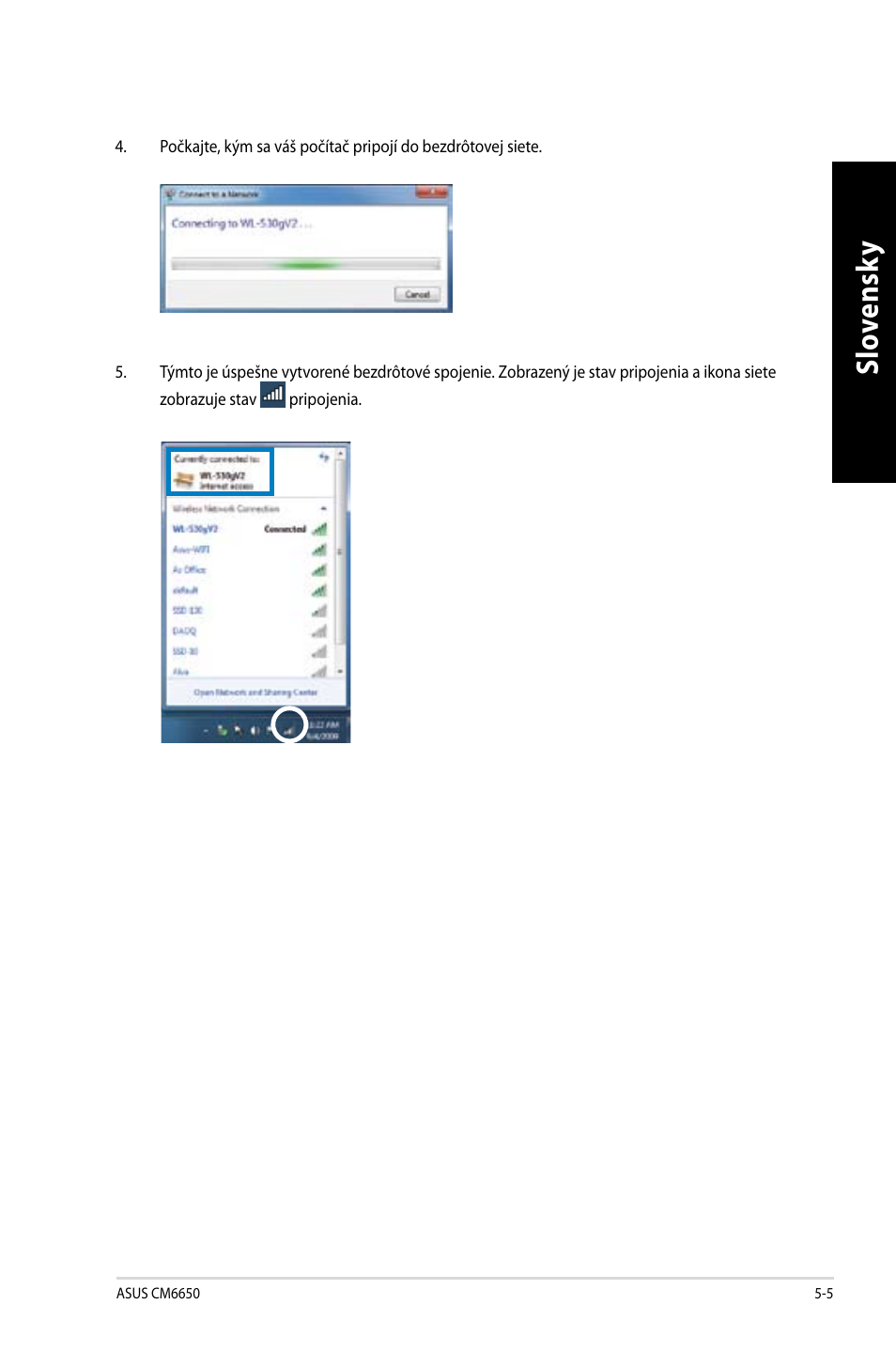 Slo ve ns ky sl ov en sk y | Asus CM6650 User Manual | Page 307 / 420