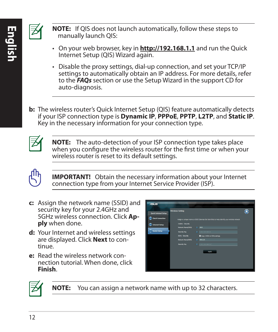 English | Asus RT-N66U (VER.B1) User Manual | Page 12 / 78