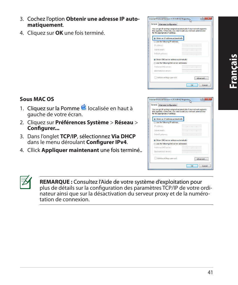 Fr anç ais | Asus RT-N66U (VER.B1) User Manual | Page 41 / 78