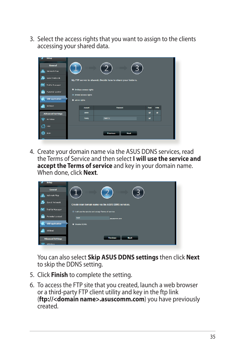 Asus RT-N66W User Manual | Page 35 / 130