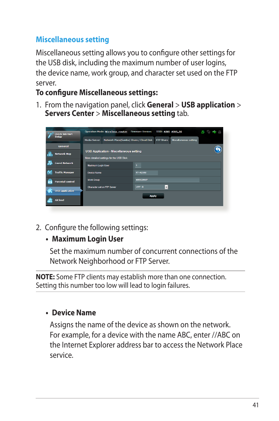 Asus RT-N66W User Manual | Page 41 / 130