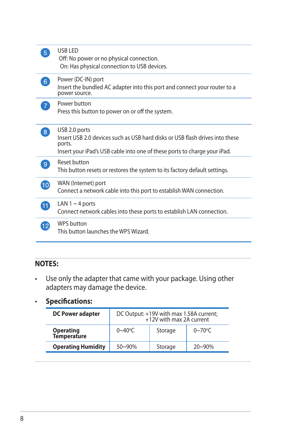 Asus RT-N66W User Manual | Page 8 / 130