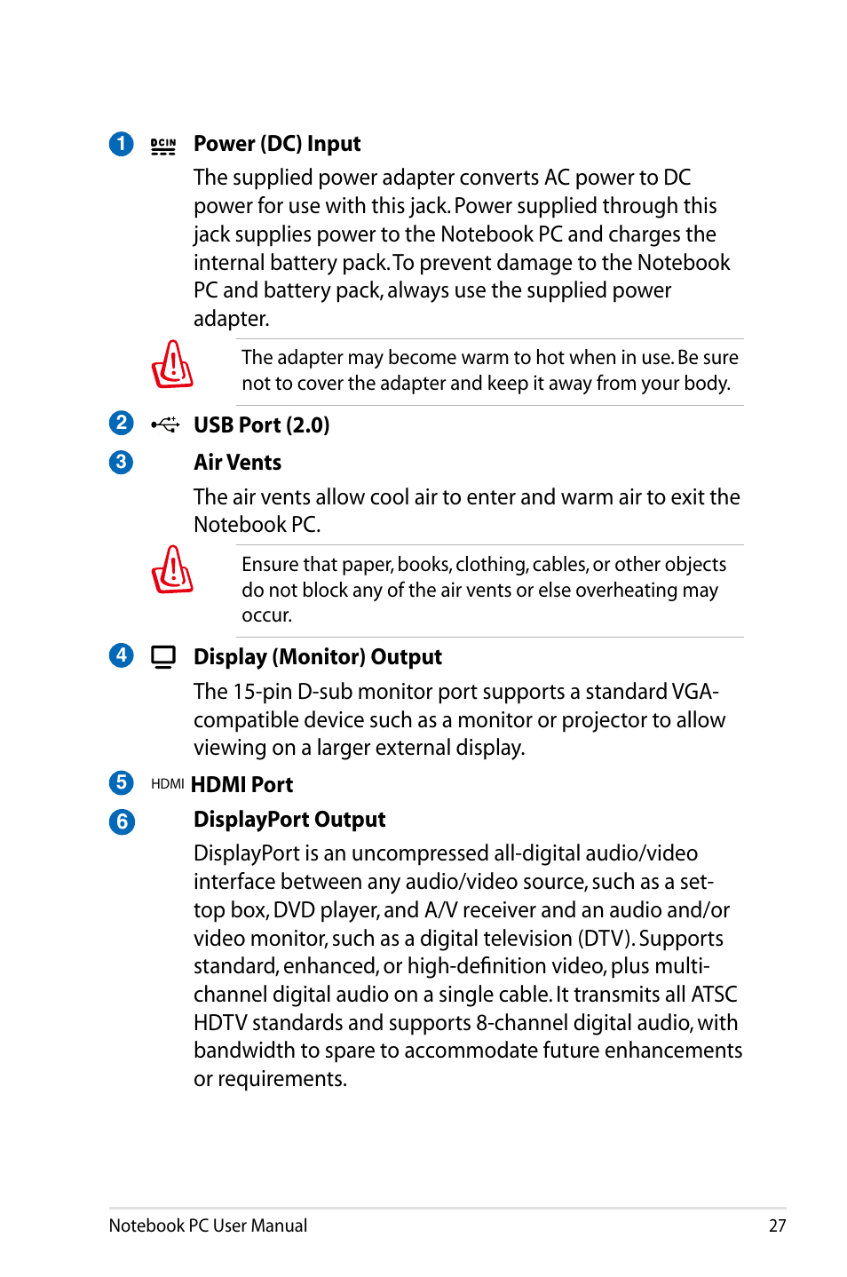 Asus B53J User Manual | Page 27 / 126