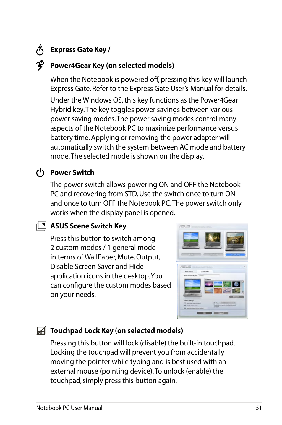 Asus B53J User Manual | Page 51 / 126