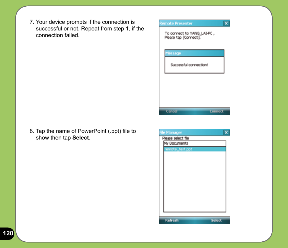 Asus P735 User Manual | Page 120 / 150