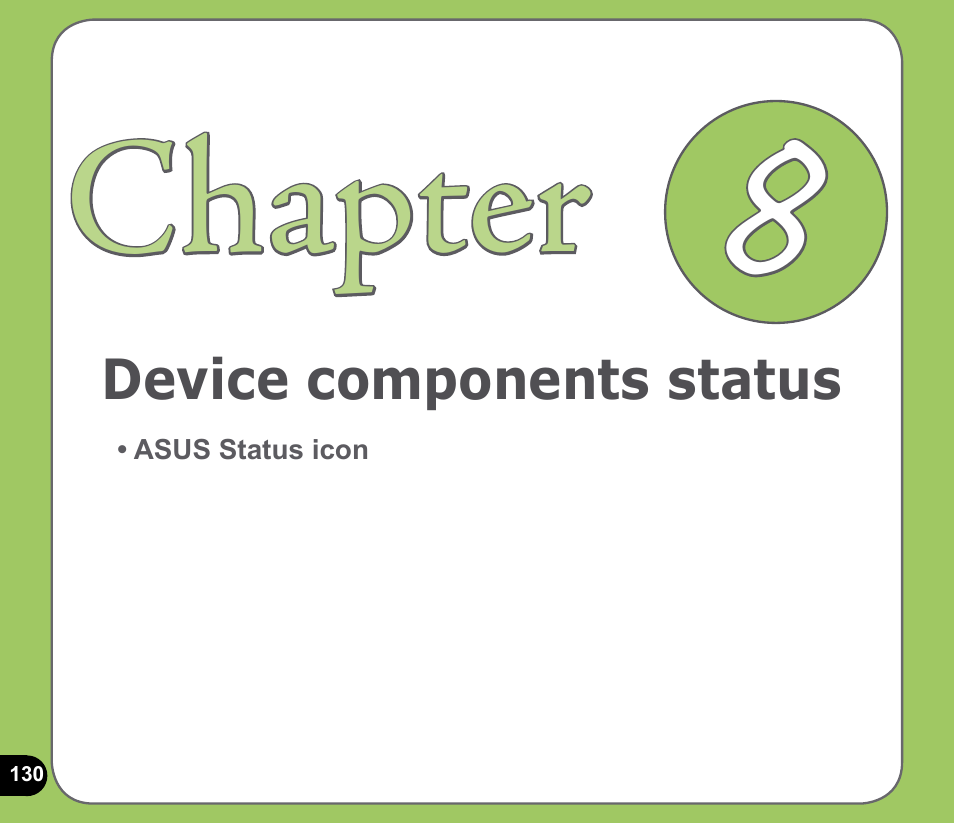 Chapter | Asus P735 User Manual | Page 130 / 150