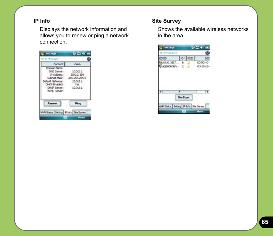 Asus P735 User Manual | Page 65 / 150