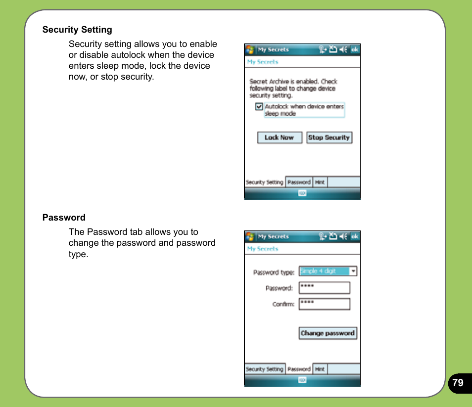 Asus P735 User Manual | Page 79 / 150