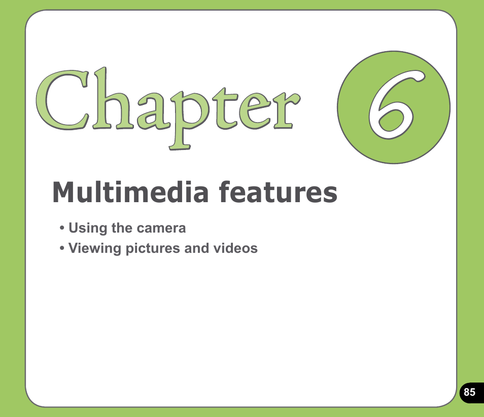 Chapter | Asus P735 User Manual | Page 85 / 150