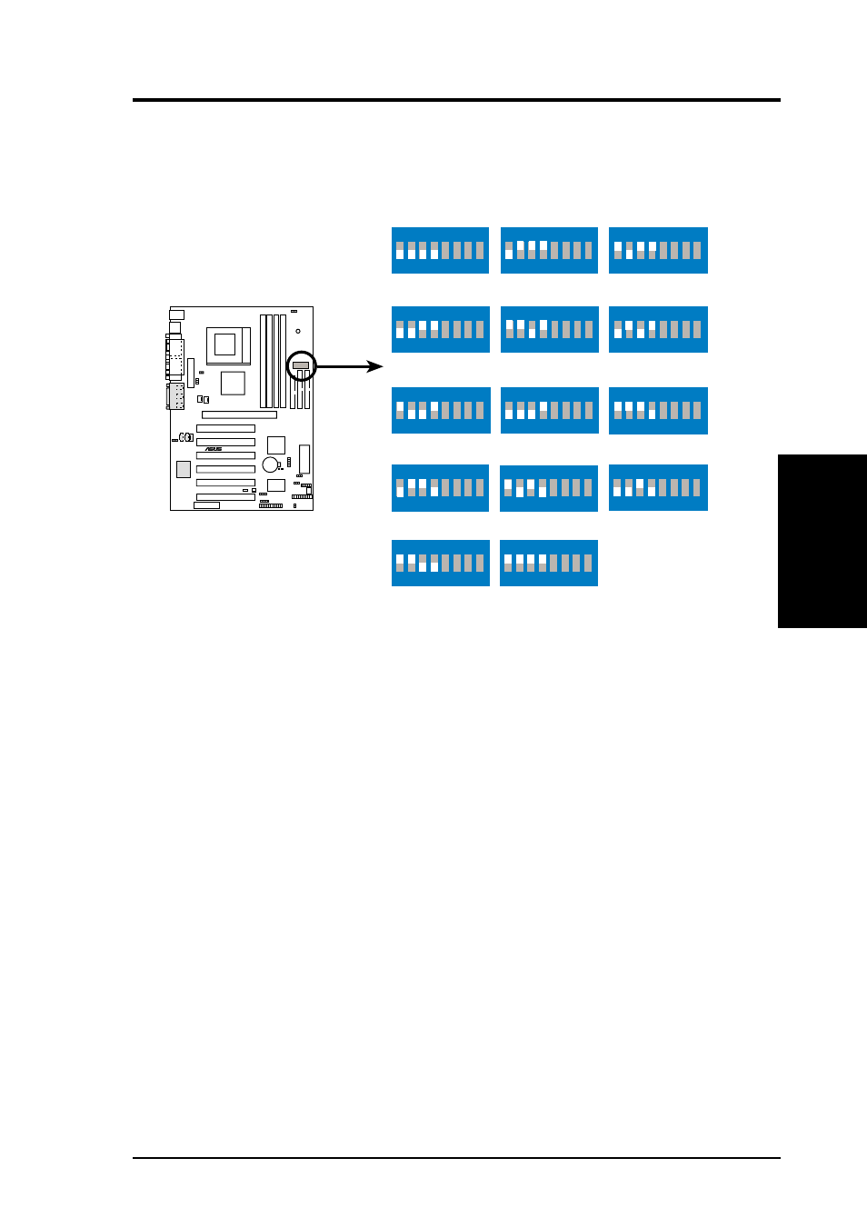 Hardware setup, Asus tuv4x user’s manual 19, Tuv4x cpu frequency multiple selection | Asus TUV4X User Manual | Page 19 / 94