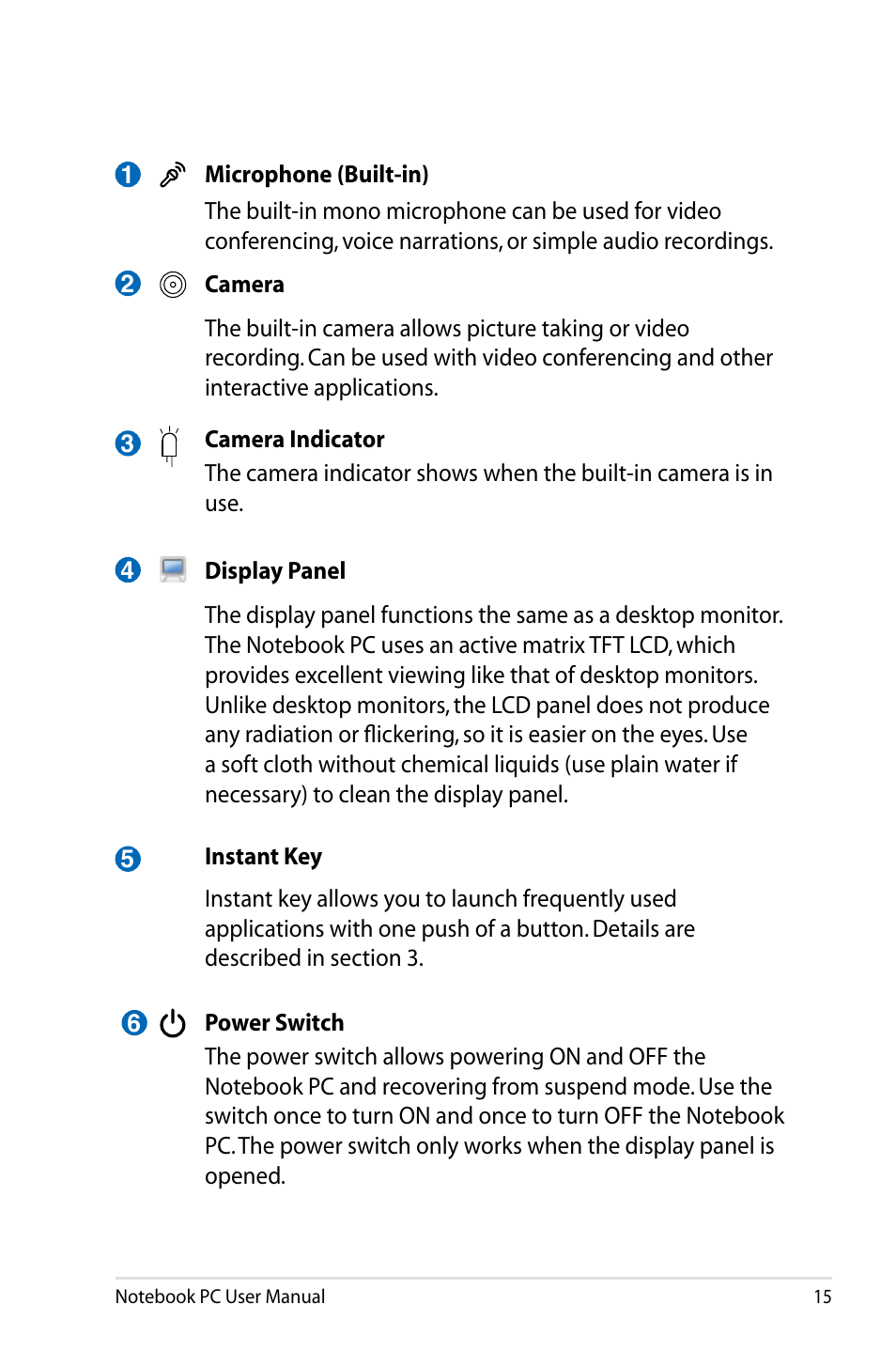 Asus R701VZ User Manual | Page 15 / 122