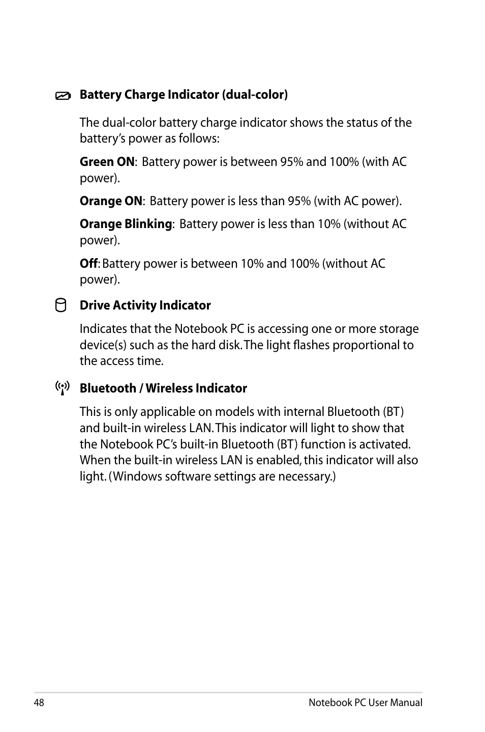 Asus R701VZ User Manual | Page 48 / 122