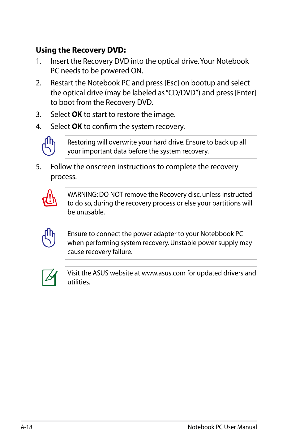 Asus R701VZ User Manual | Page 98 / 122