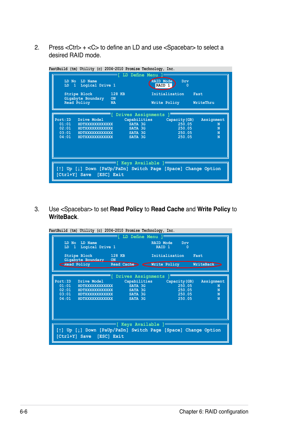 6 chapter 6: raid configuration | Asus RS500A-S6/PS4 User Manual | Page 110 / 142