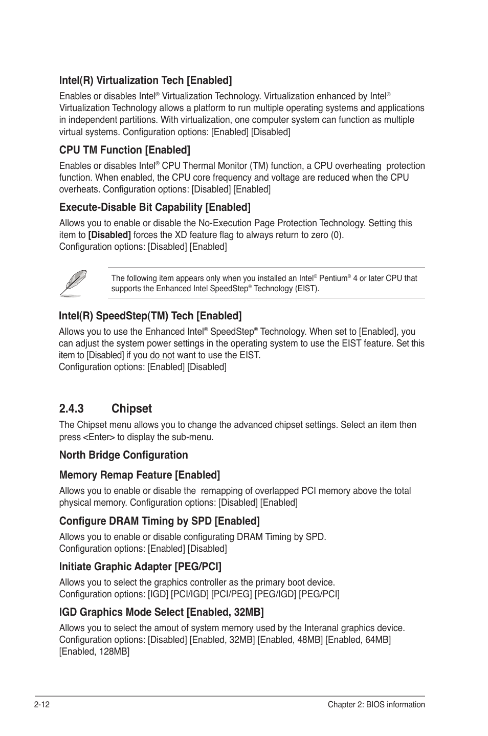 3 chipset, Chipset -12 | Asus P5G41T-M/USB3 User Manual | Page 50 / 62