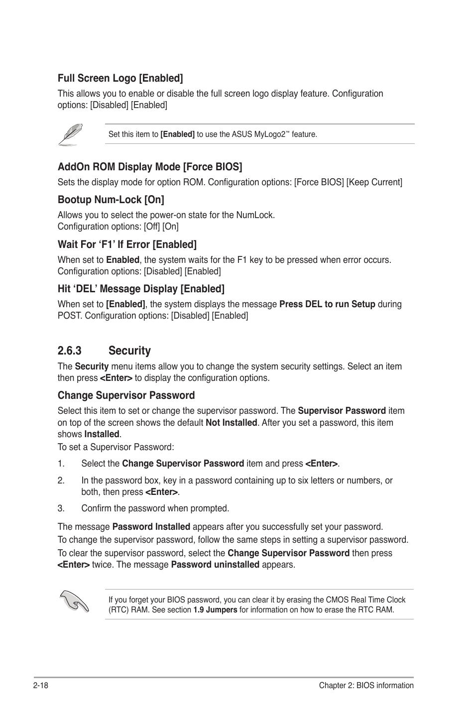 3 security, Security -18 | Asus P5G41T-M/USB3 User Manual | Page 56 / 62