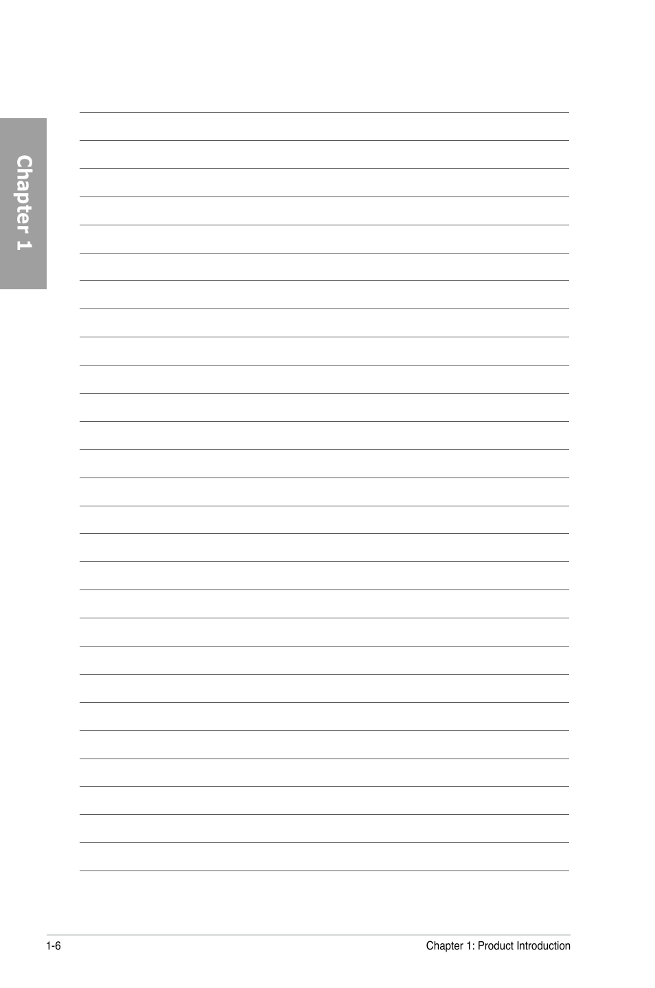 Chapter 1 | Asus P8P67 PRO User Manual | Page 18 / 132