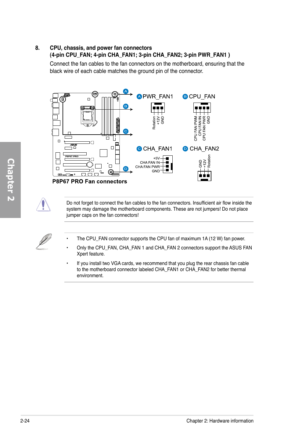 Chapter 2 | Asus P8P67 PRO User Manual | Page 42 / 132