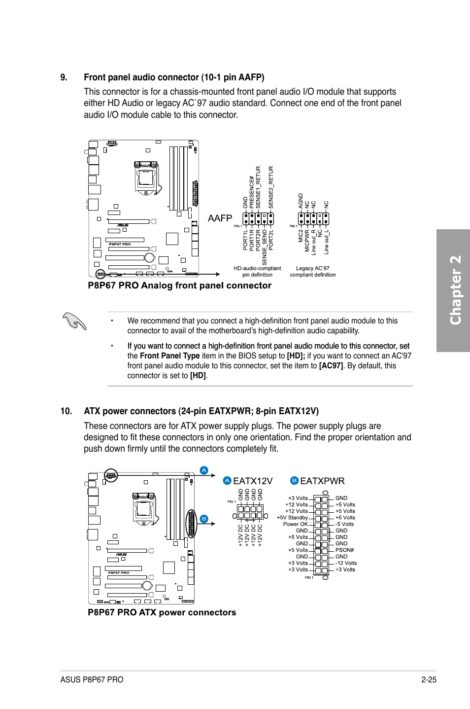 Chapter 2 | Asus P8P67 PRO User Manual | Page 43 / 132