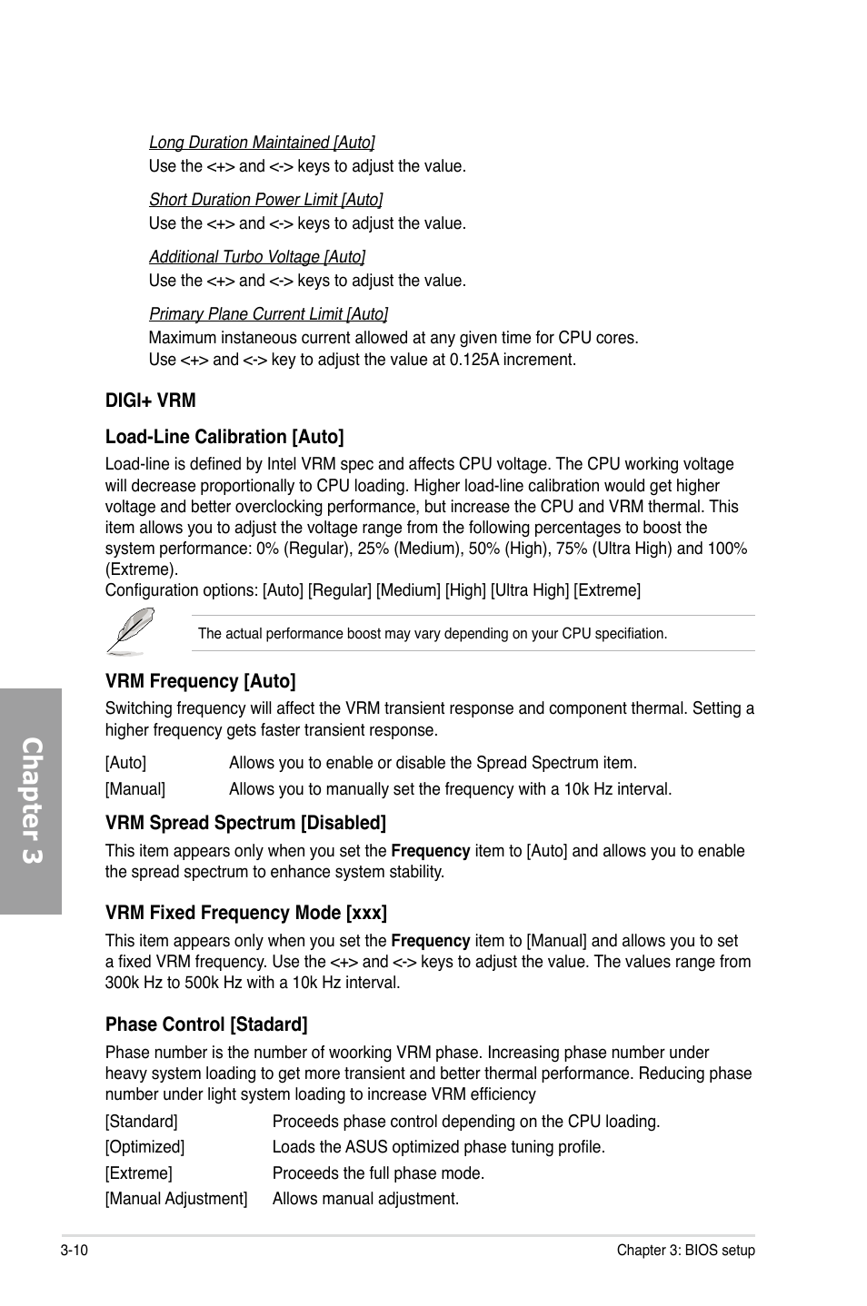 Chapter 3 | Asus P8P67 PRO User Manual | Page 72 / 132