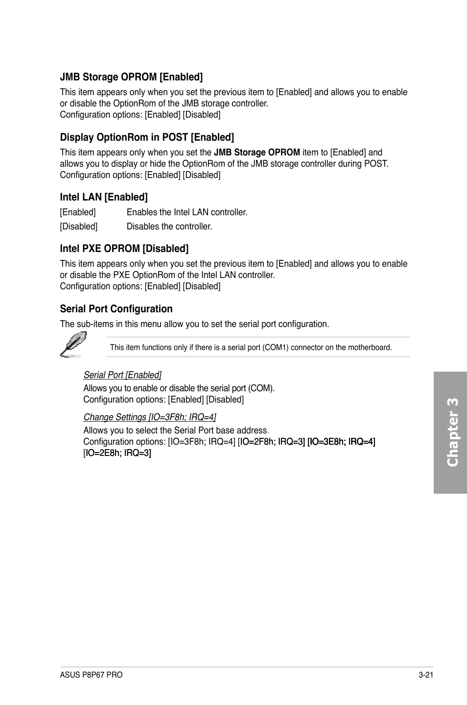 Chapter 3 | Asus P8P67 PRO User Manual | Page 83 / 132