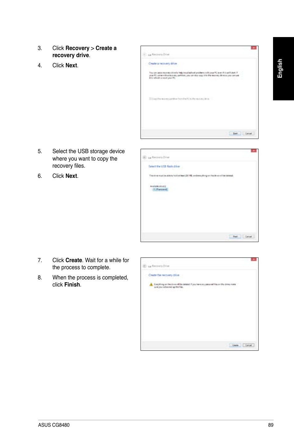 Asus CG8480 User Manual | Page 89 / 110