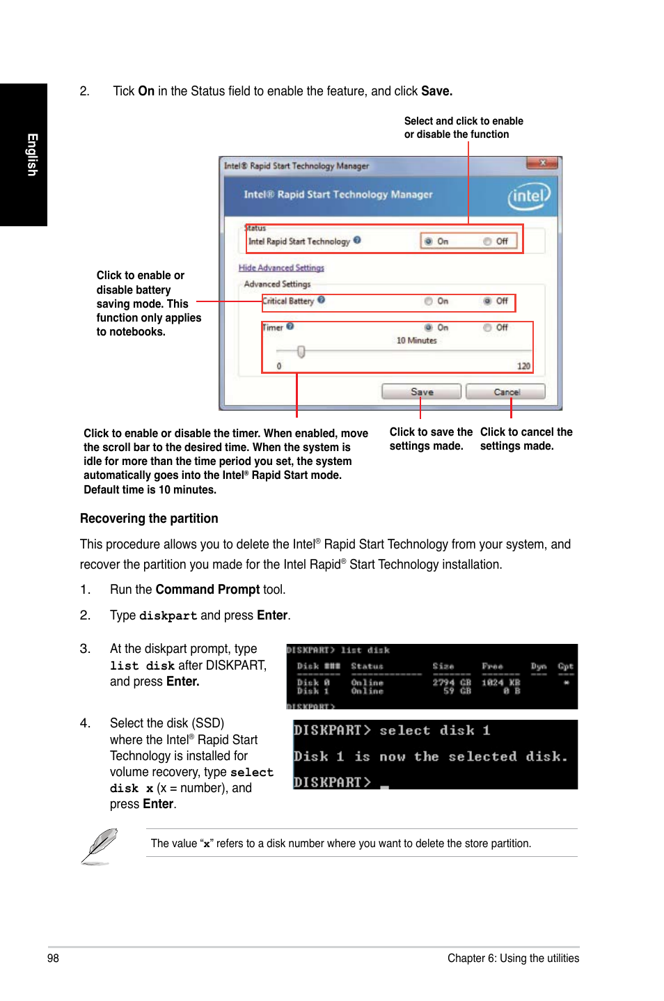 Asus CG8480 User Manual | Page 98 / 110