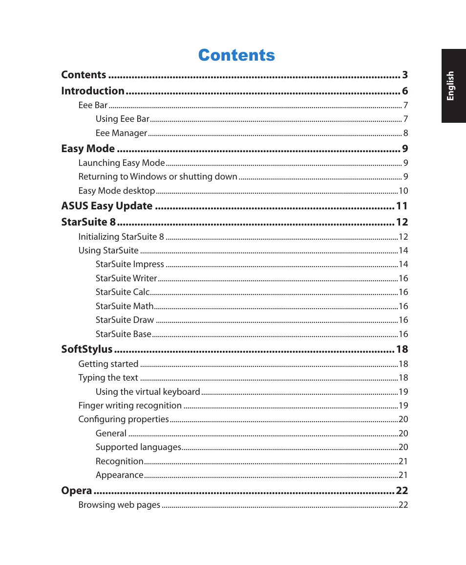 Asus ET1602 User Manual | Page 3 / 48