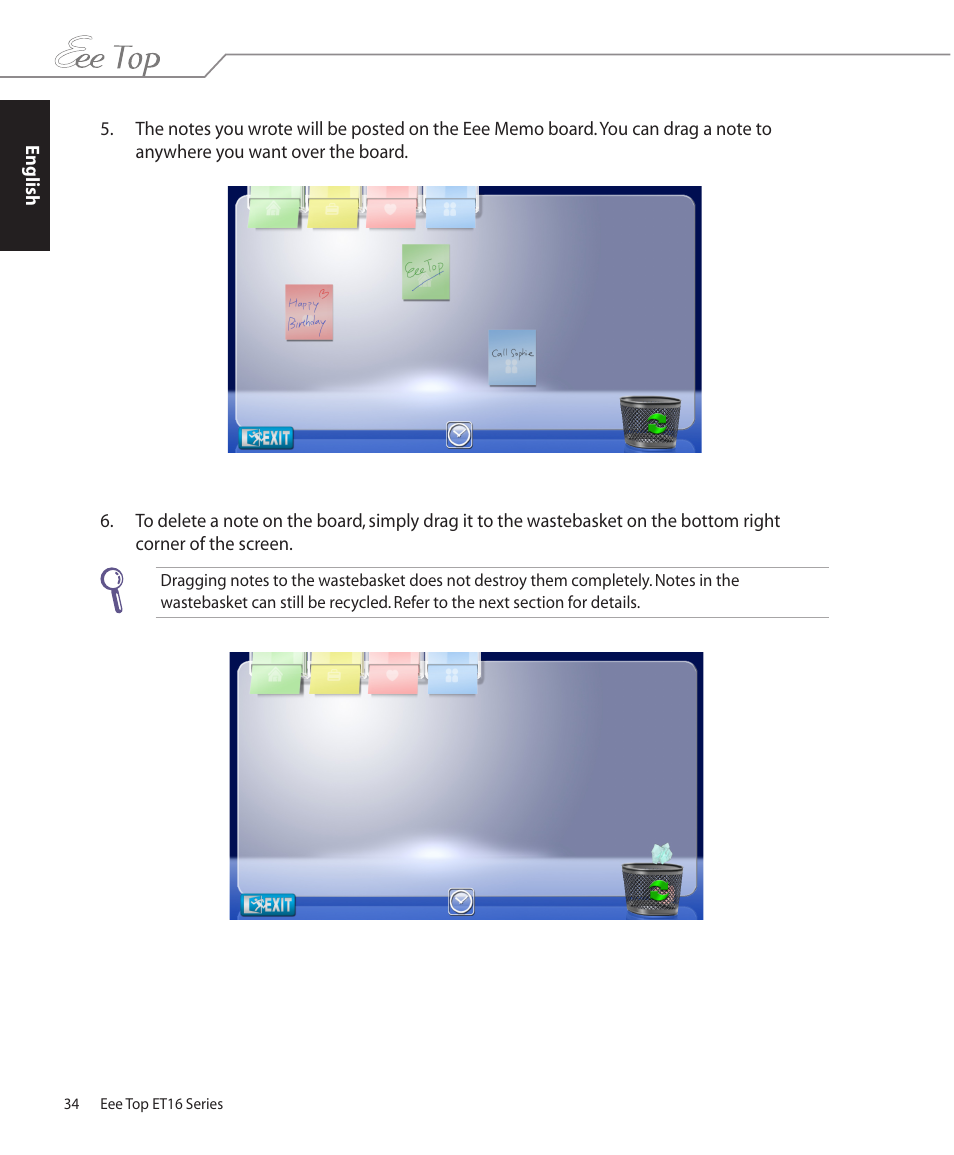 Asus ET1602 User Manual | Page 34 / 48