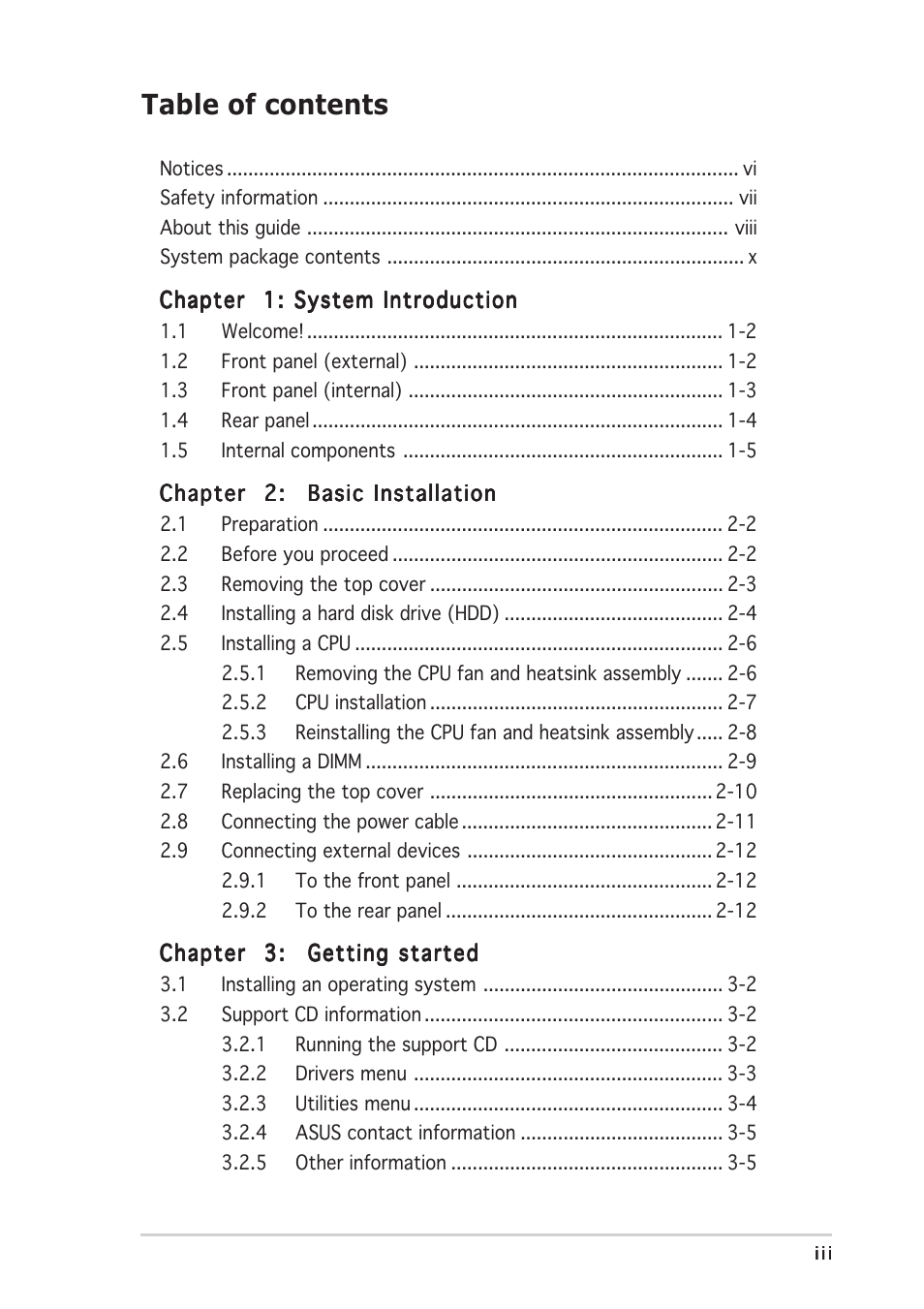 Asus Pundit P2-AE2 User Manual | Page 3 / 90