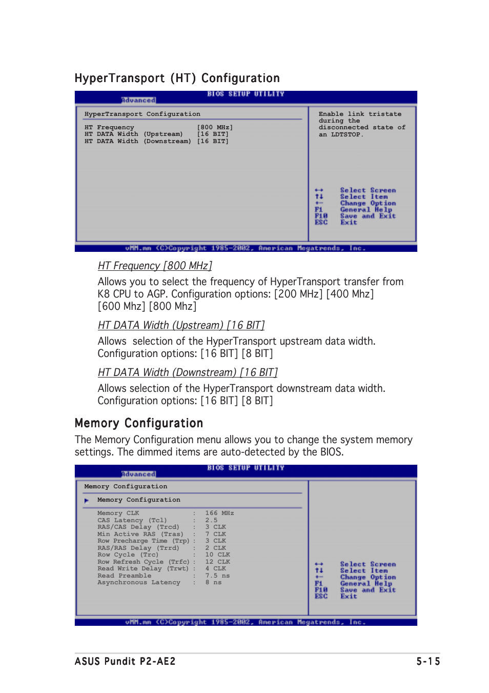 Hypertransport (ht) configuration | Asus Pundit P2-AE2 User Manual | Page 71 / 90