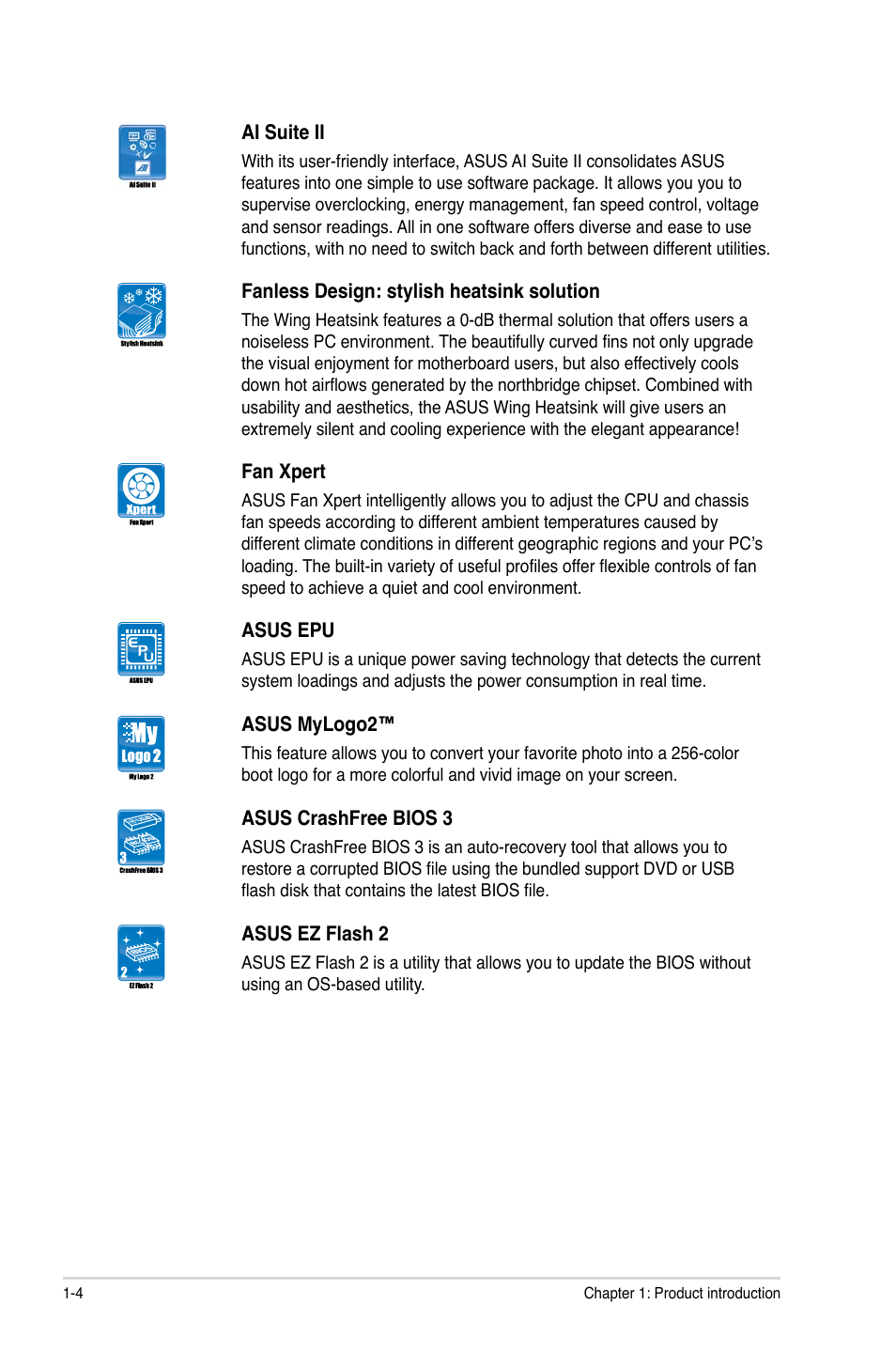 Asus P8H67 User Manual | Page 16 / 80