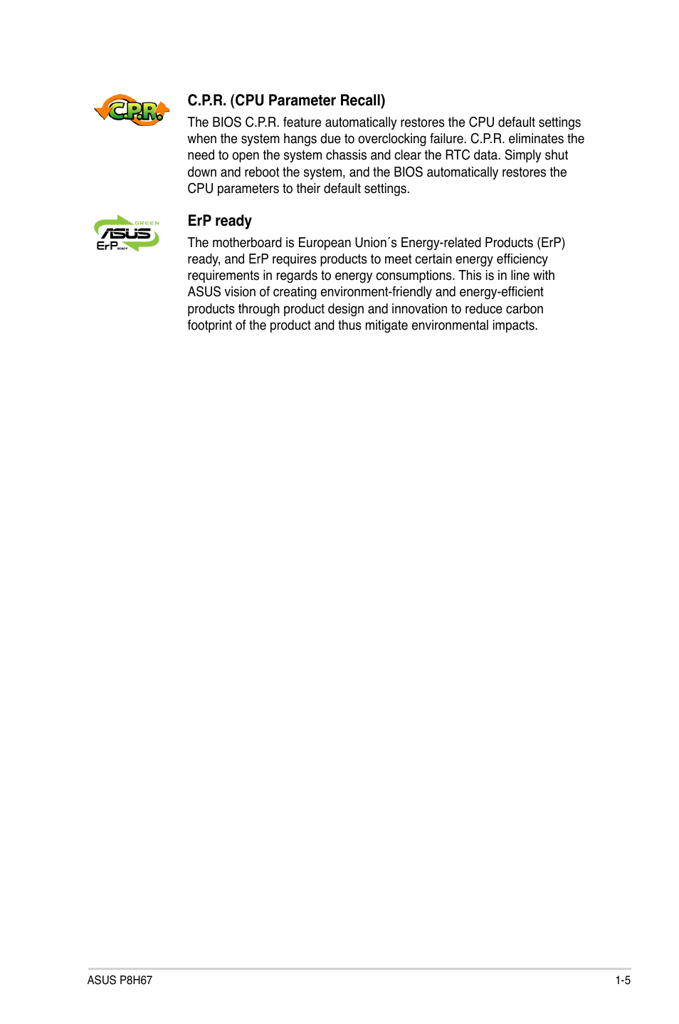 Asus P8H67 User Manual | Page 17 / 80