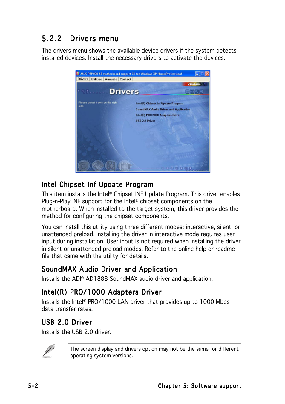 Asus P5P800 SE User Manual | Page 104 / 116