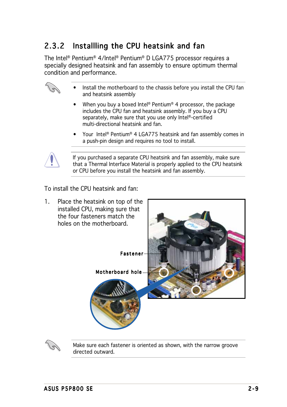 Asus P5P800 SE User Manual | Page 29 / 116