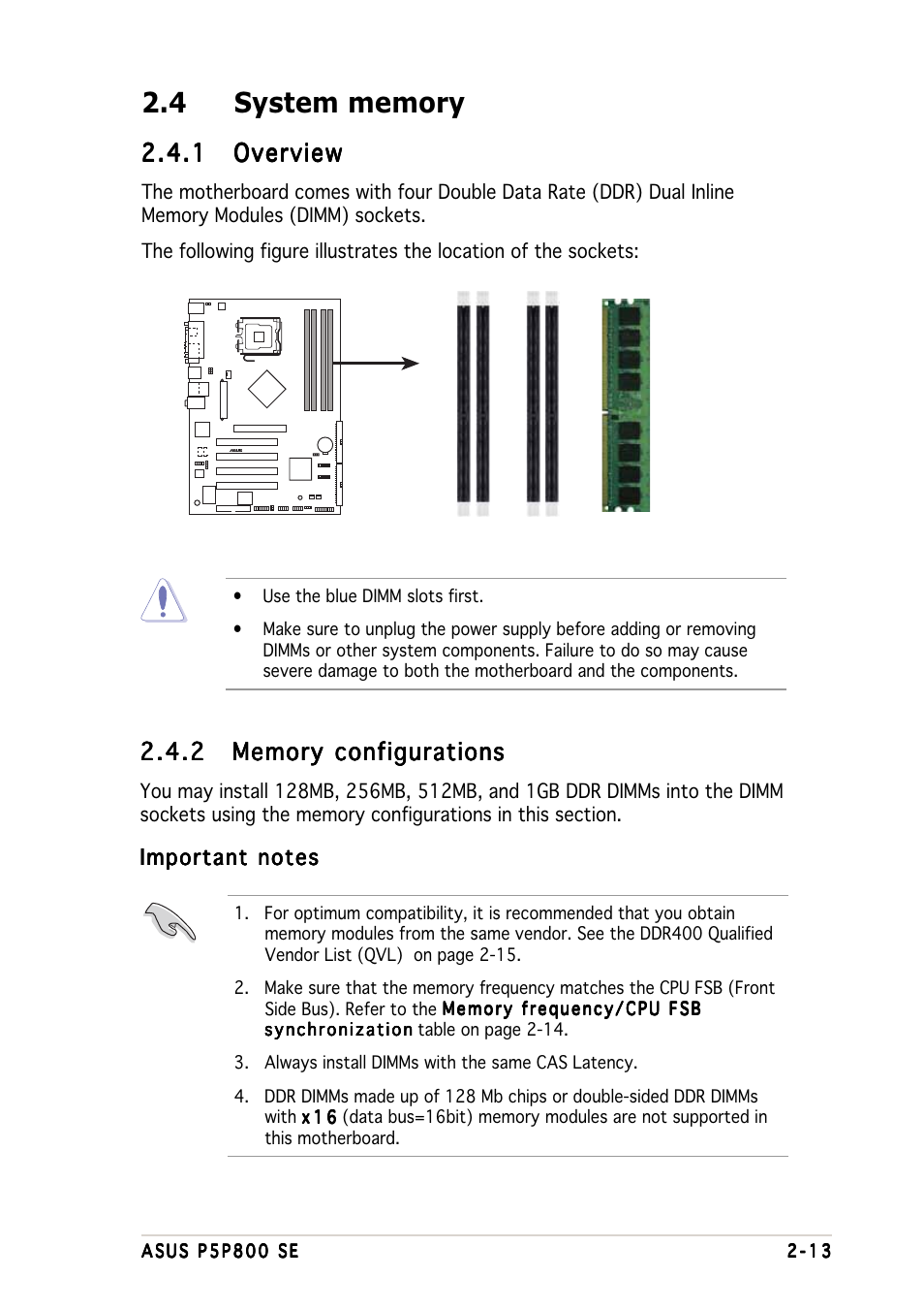 1 overview overview overview overview overview | Asus P5P800 SE User Manual | Page 33 / 116