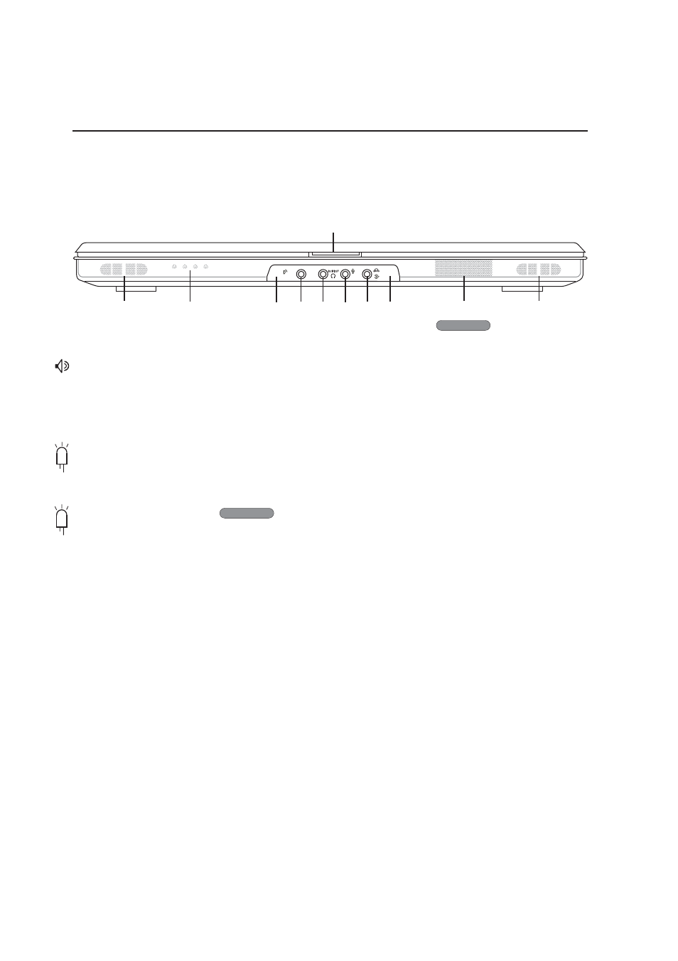 Front side, Knowing the parts, Status indicators | Audio speakers, Av status display | Asus W1Gc User Manual | Page 25 / 76