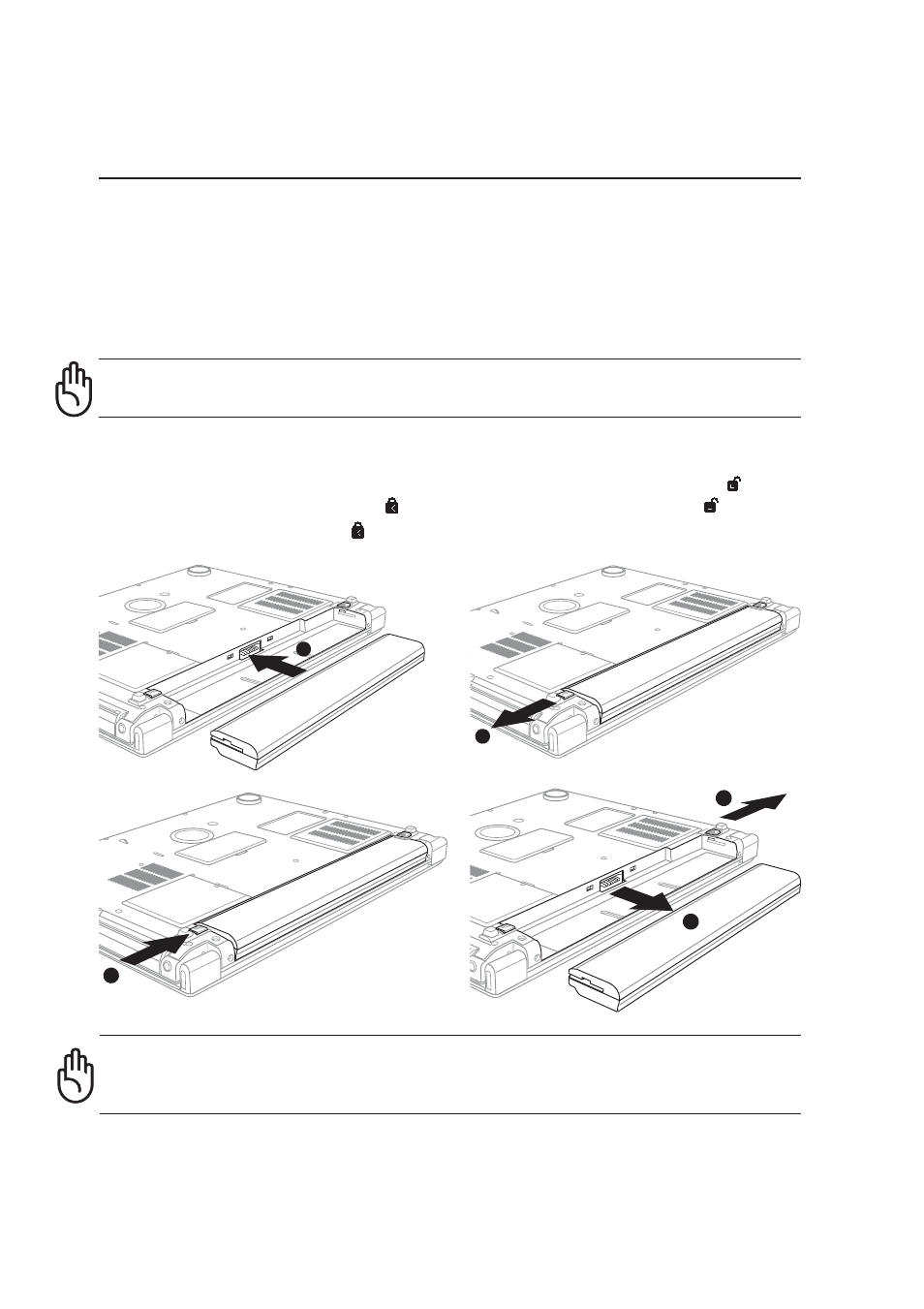 Using the battery pack, Installing and removing the battery pack | Asus W1Gc User Manual | Page 29 / 76