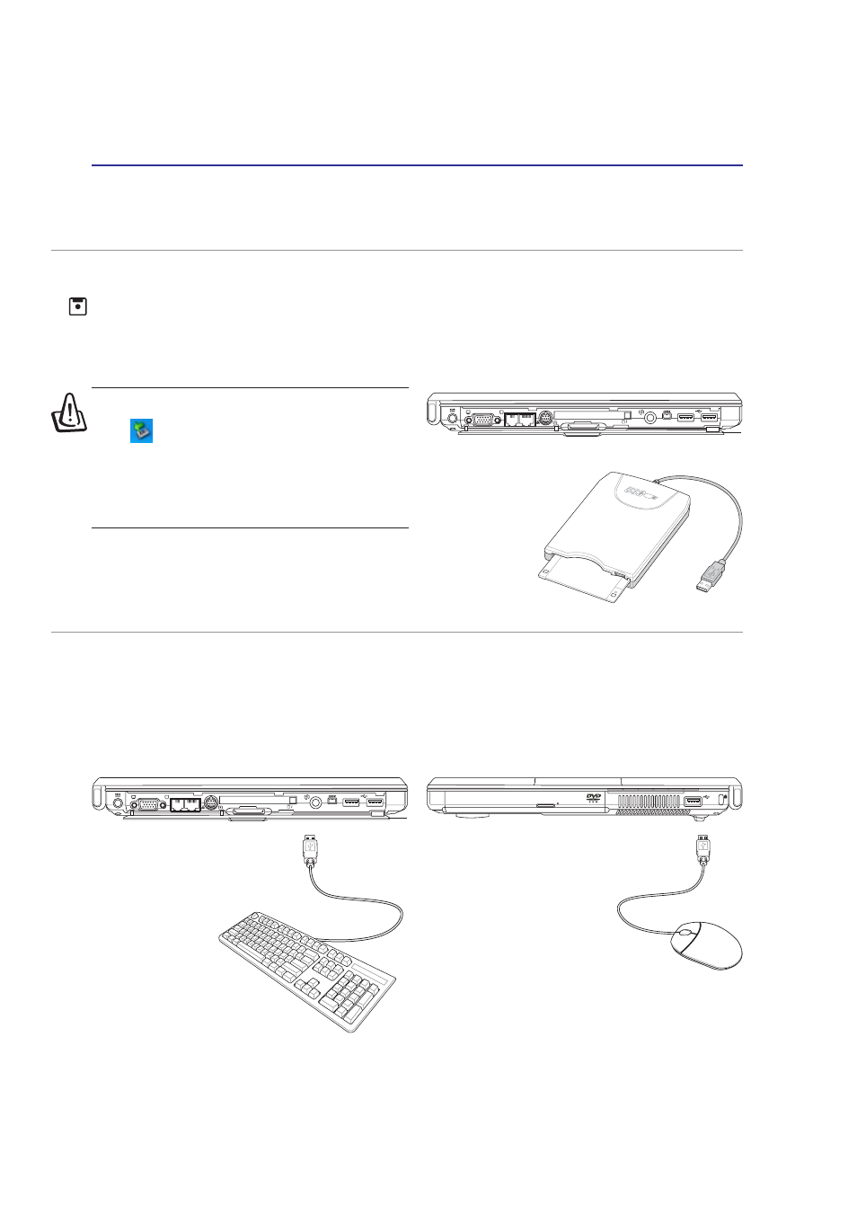 Optional accessories (cont.), Usb keyboard and mouse, Usb floppy disk drive | Asus W1Gc User Manual | Page 63 / 76