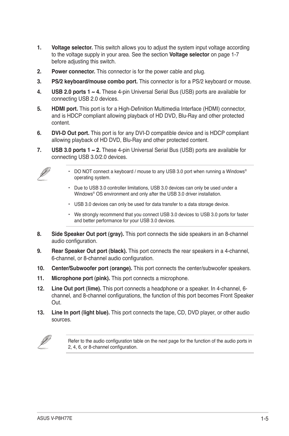 Asus V9-P8H77E User Manual | Page 15 / 90