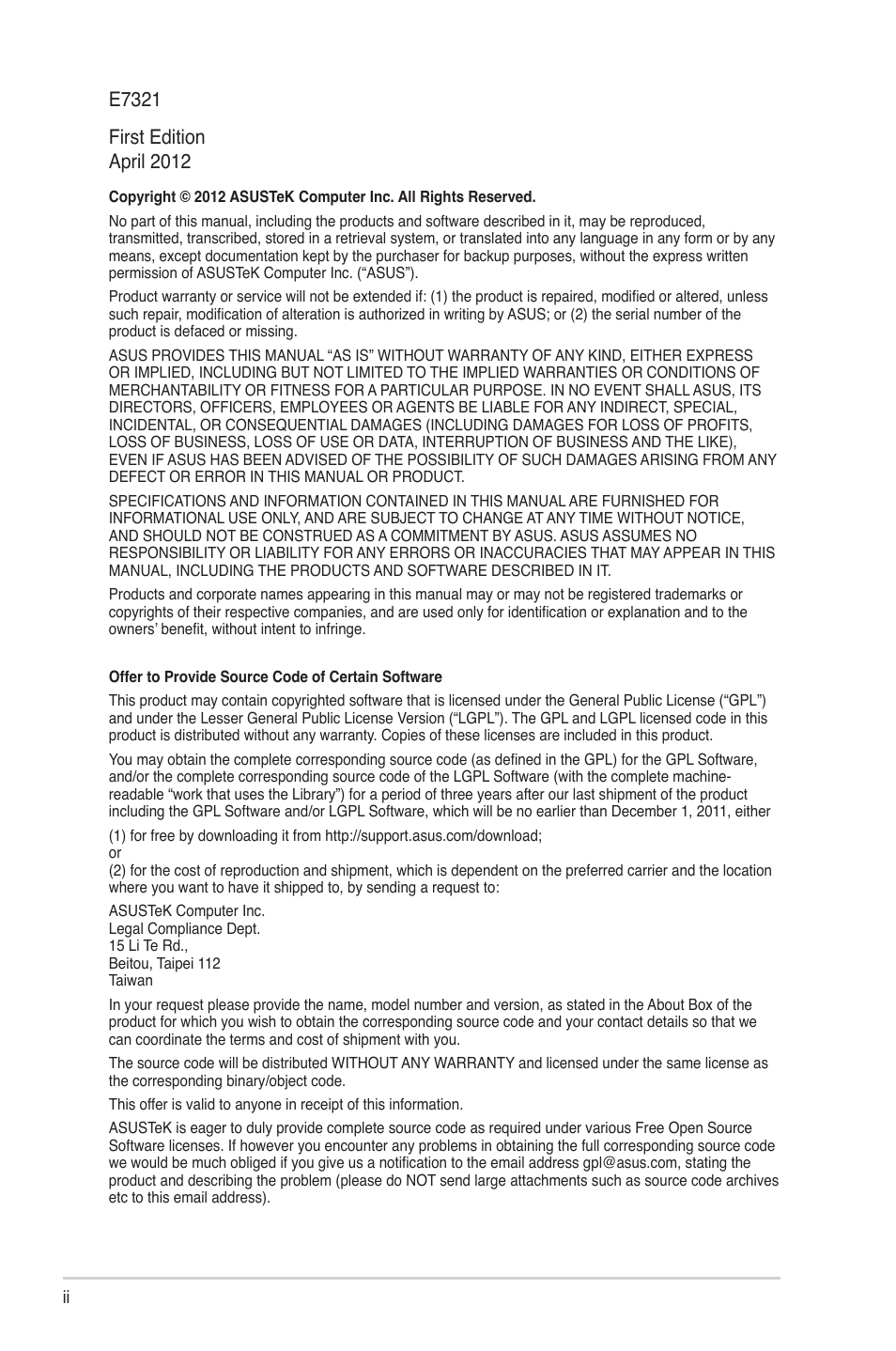 Asus V9-P8H77E User Manual | Page 2 / 90