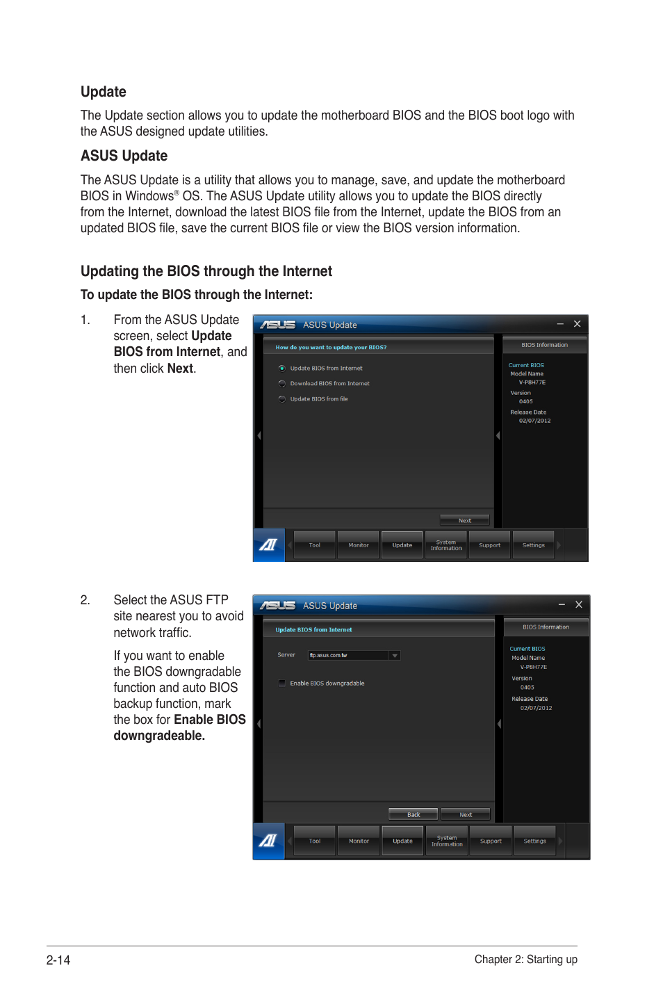 Asus V9-P8H77E User Manual | Page 36 / 90