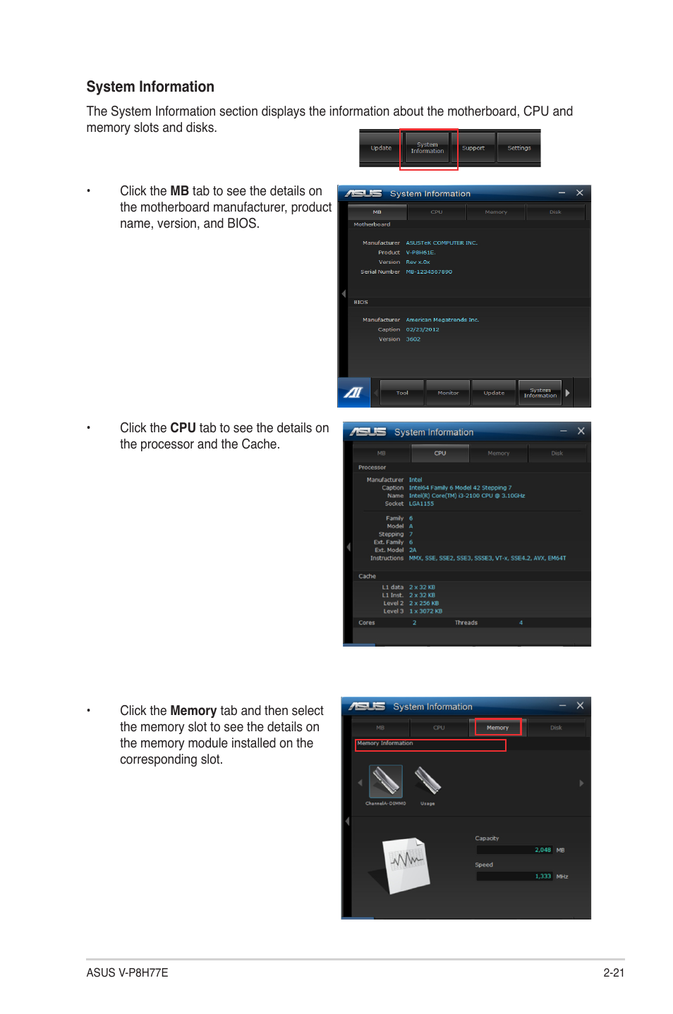 Asus V9-P8H77E User Manual | Page 43 / 90