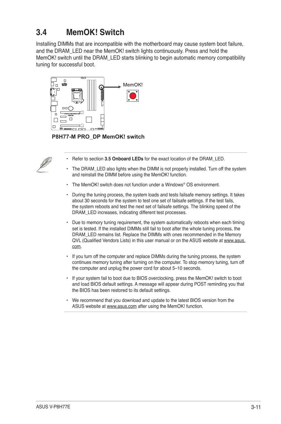 4 memok! switch, 4 memok! switch -11 | Asus V9-P8H77E User Manual | Page 63 / 90